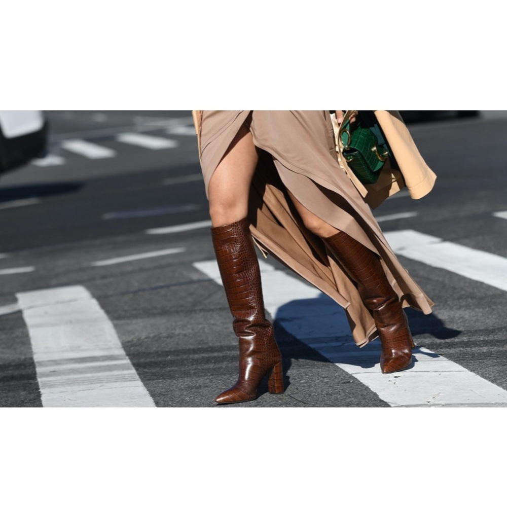 Genuine Leather Knee High Boots